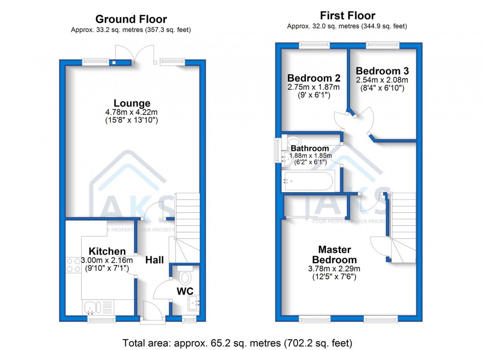 Floorplan for Eden Close, Hilton, DE65