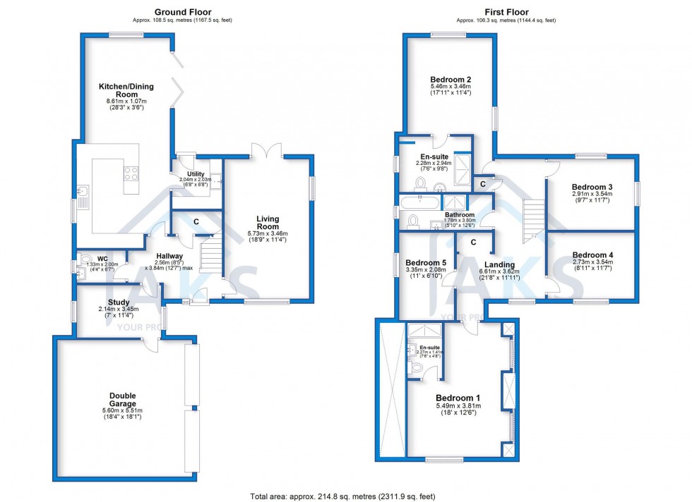 Floorplan for Bittern View, Willington, DE65