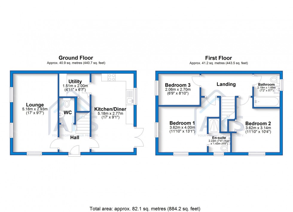 Floorplan for Carlton Lane, Hatton, DE65