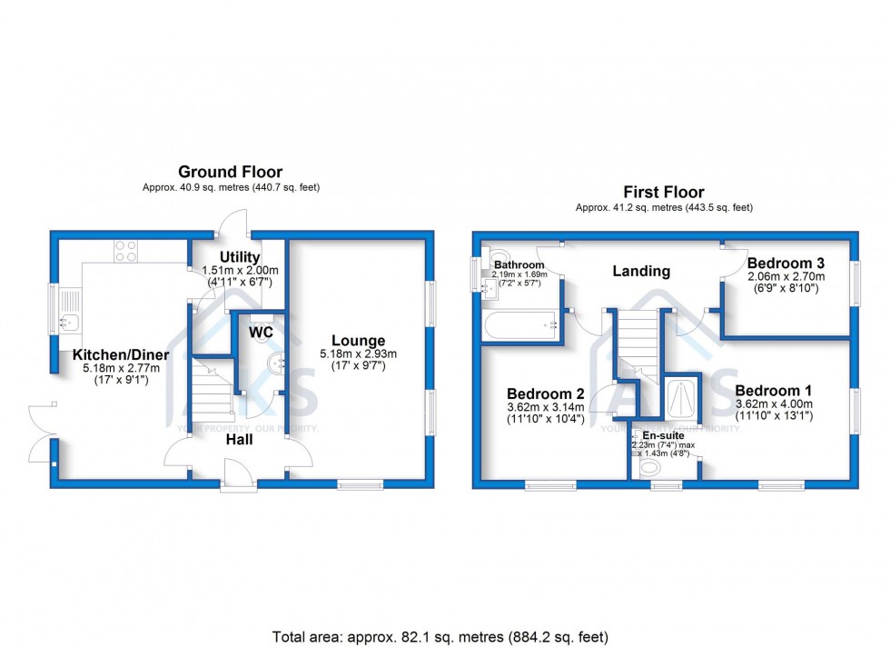 Floorplan for Carlton Lane, Hatton, DE65