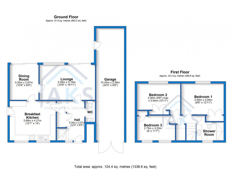 Floorplan for Elmhurst, Egginton, DE65