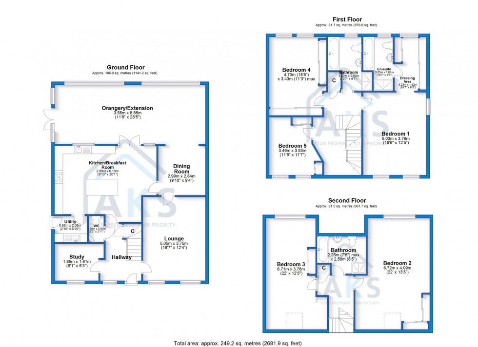 Floorplan for Bolton Way, Littleover, DE23