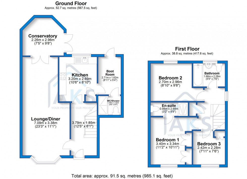 Floorplan for Peacroft Lane, Hilton, DE65