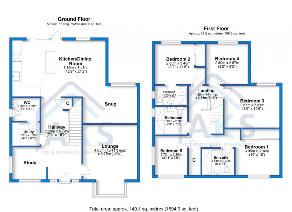 Floorplan for Moors Close, Mickleover, DE3