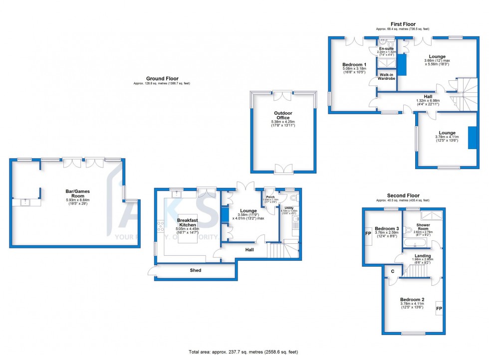 Floorplan for Newton Road, Newton Solney, DE15