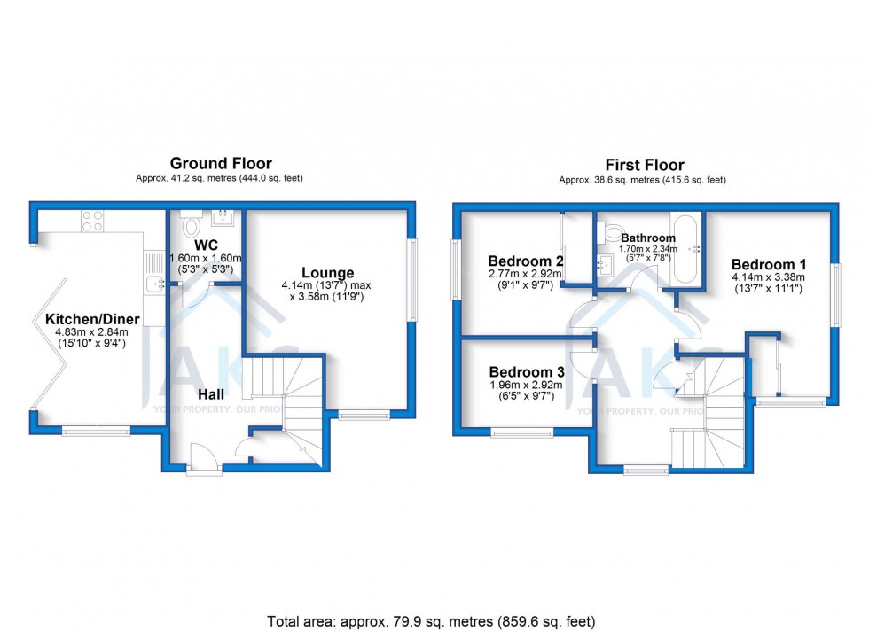 Floorplan for Moors Close, Mickleover, DE3