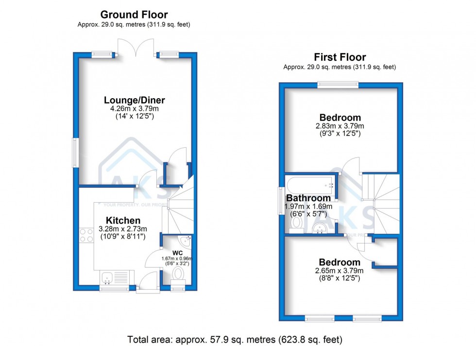 Floorplan for Frogmore Lane, Hatton, DE65