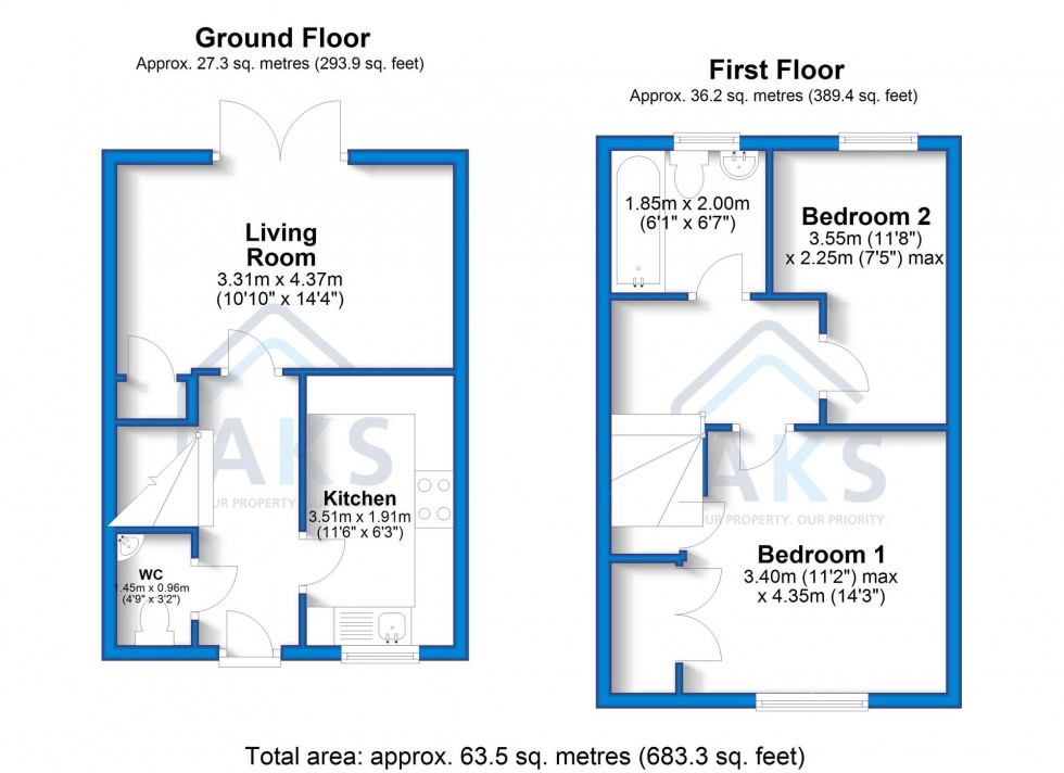 Floorplan for Canterbury Drive, Littleover, DE23