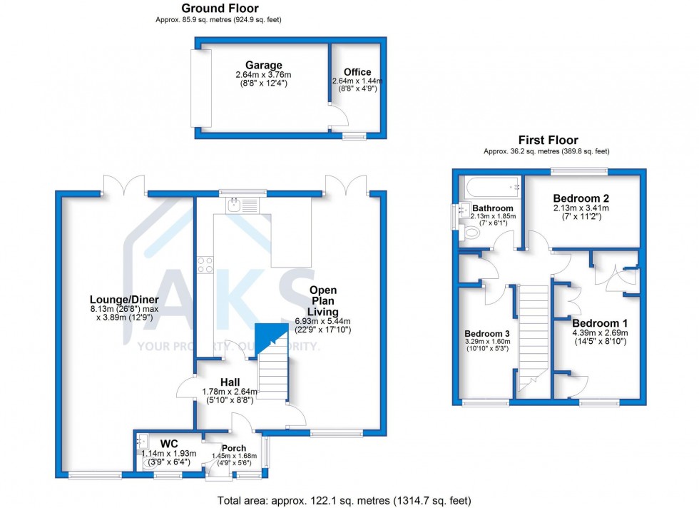 Floorplan for Moy Avenue, Sinfin, DE24