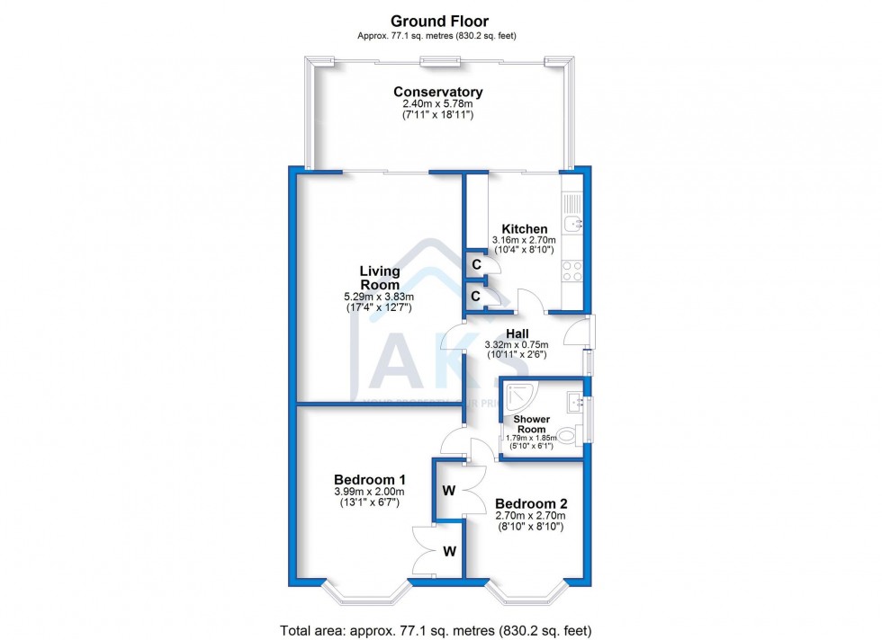 Floorplan for Manor Farm Road, Aston-On-Trent, DE72