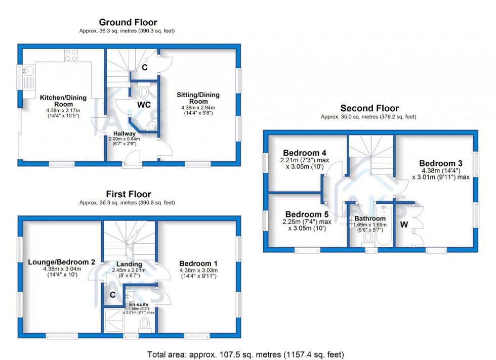 Floorplan for Wildhay Brook, Hilton, DE65