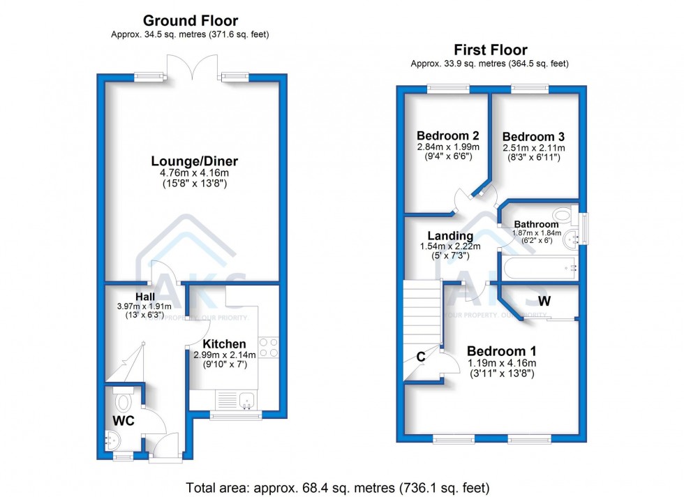 Floorplan for Old Station Close, Etwall, DE65