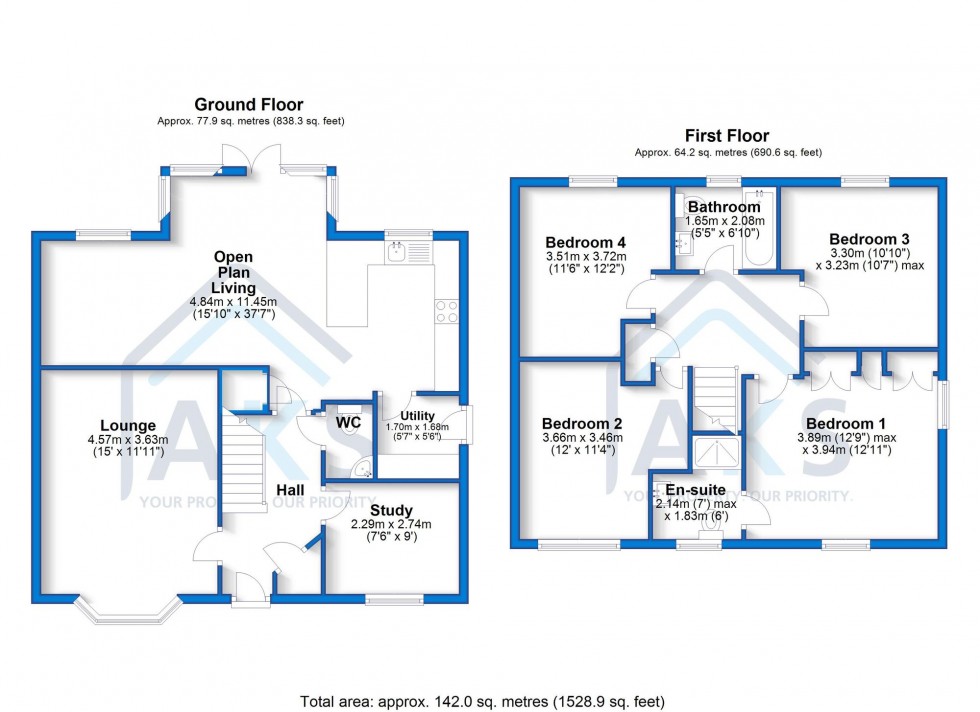 Floorplan for Barbon Drive, Mickleover, DE3