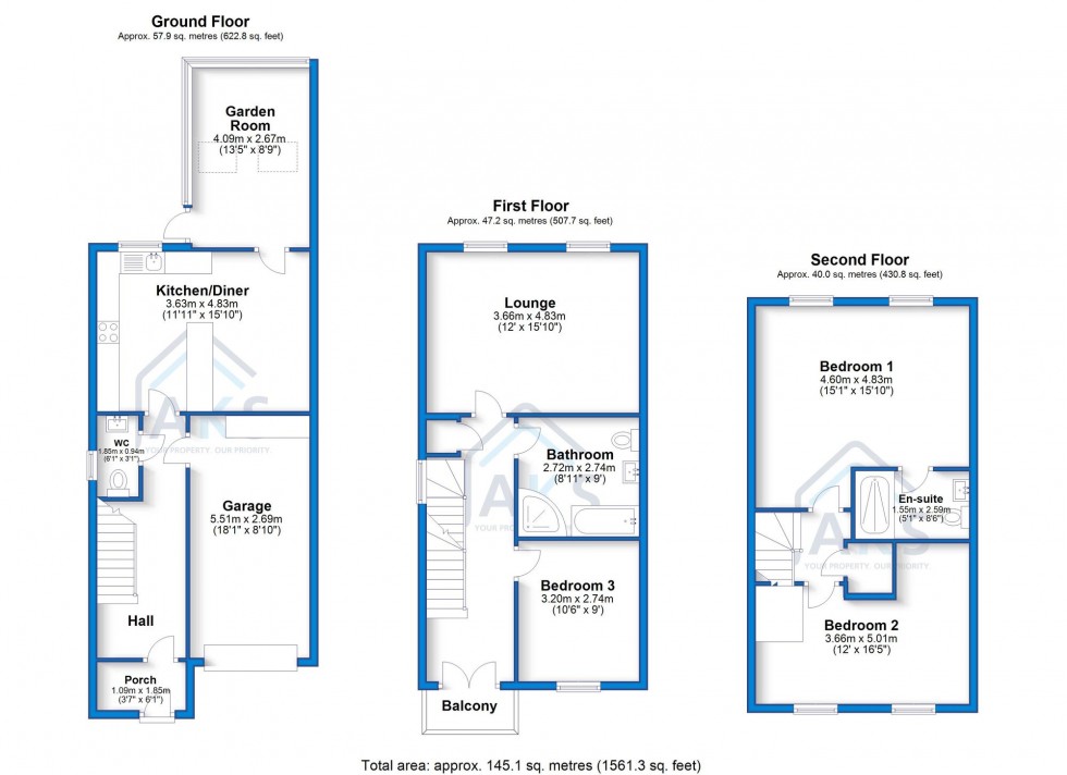 Floorplan for Otter Street, Hilton, DE65