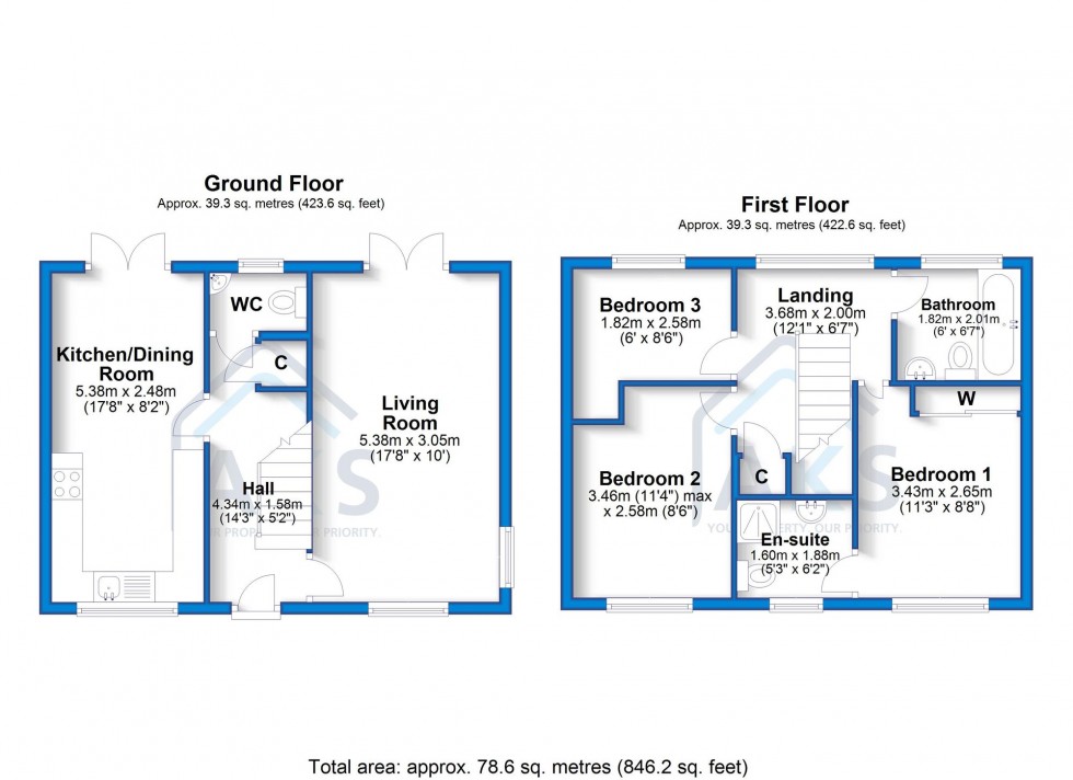 Floorplan for Mill Farm, Repton, DE65