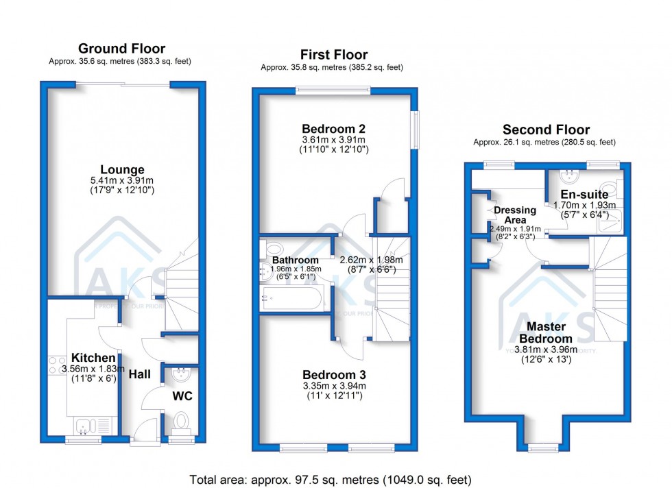 Floorplan for Dee Close, Hilton, DE65