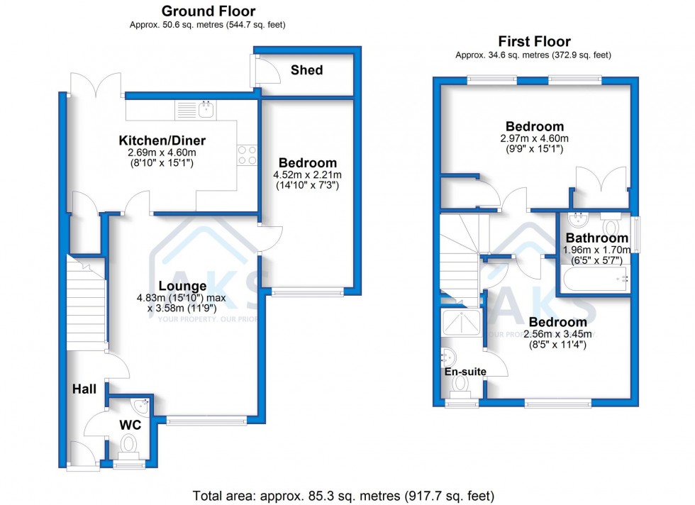 Floorplan for Kyle Road, Hilton, DE65