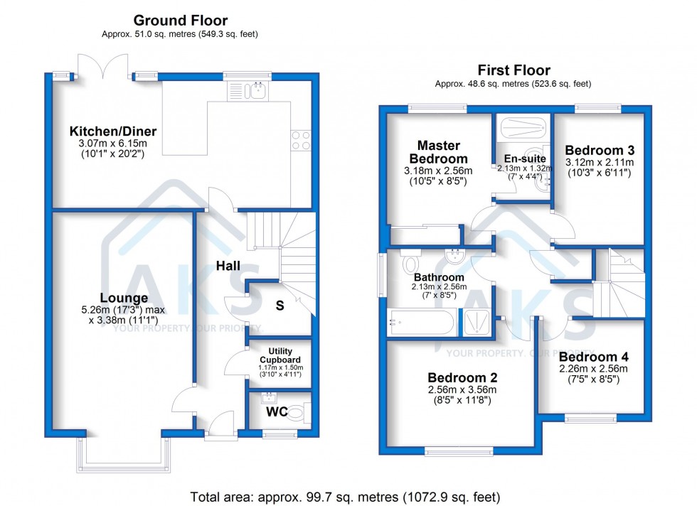 Floorplan for Archer Drive, Mickleover, DE3