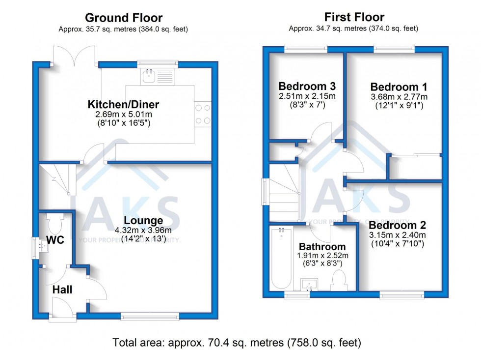 Floorplan for Martha Road, Derby, DE22