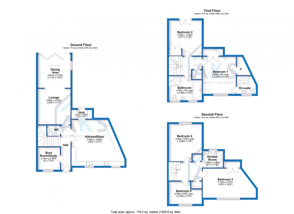 Floorplan for Welland Road, Hilton, DE65