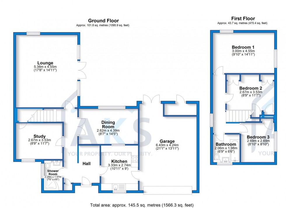 Floorplan for Old Hall Lane, Church Broughton, DE65