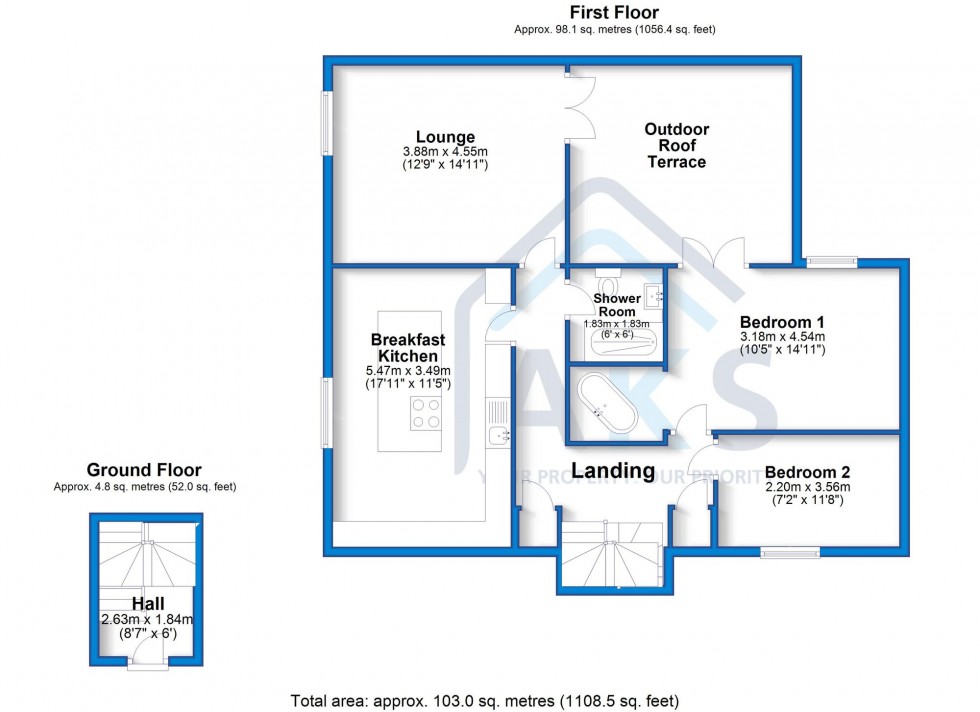 Floorplan for Boggy Lane, Church Broughton, DE65