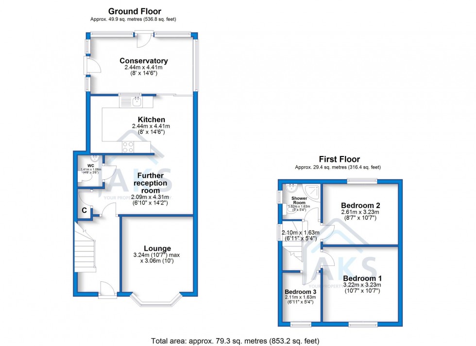 Floorplan for Marston Old Lane, Hatton, DE65